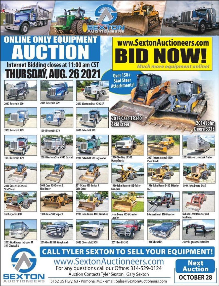 Image for August 26th Equipment Auction