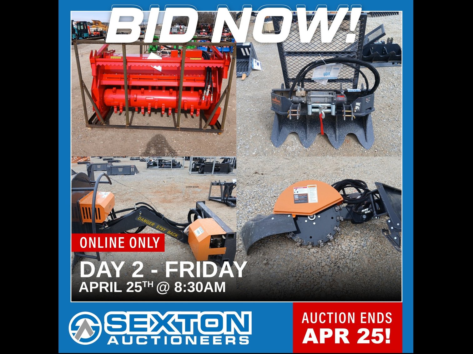 Image for Sexton Auctioneers April Equipment Auction Day Two (25th)