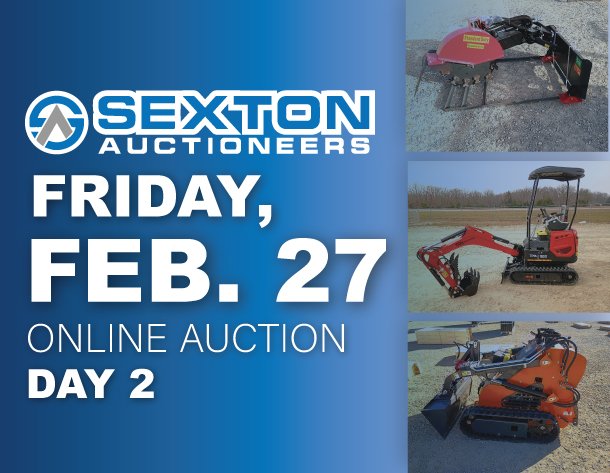Image for Day Two - February 27th | Sexton Auctioneers February 2026 Online Equipment Auction