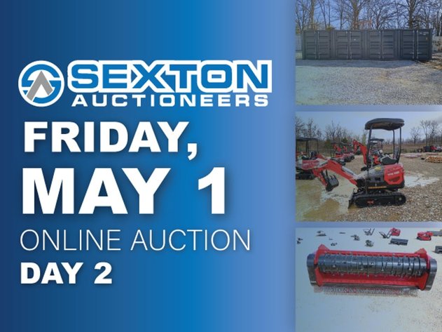 Image for Day Two - May 1st | Sexton Auctioneers April 2026 Online Equipment Auction