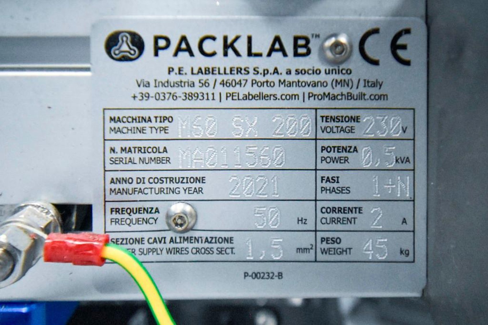 Image for ***SOLD*** MJK1859 P.E Automatic labelling machine Series SL KD776