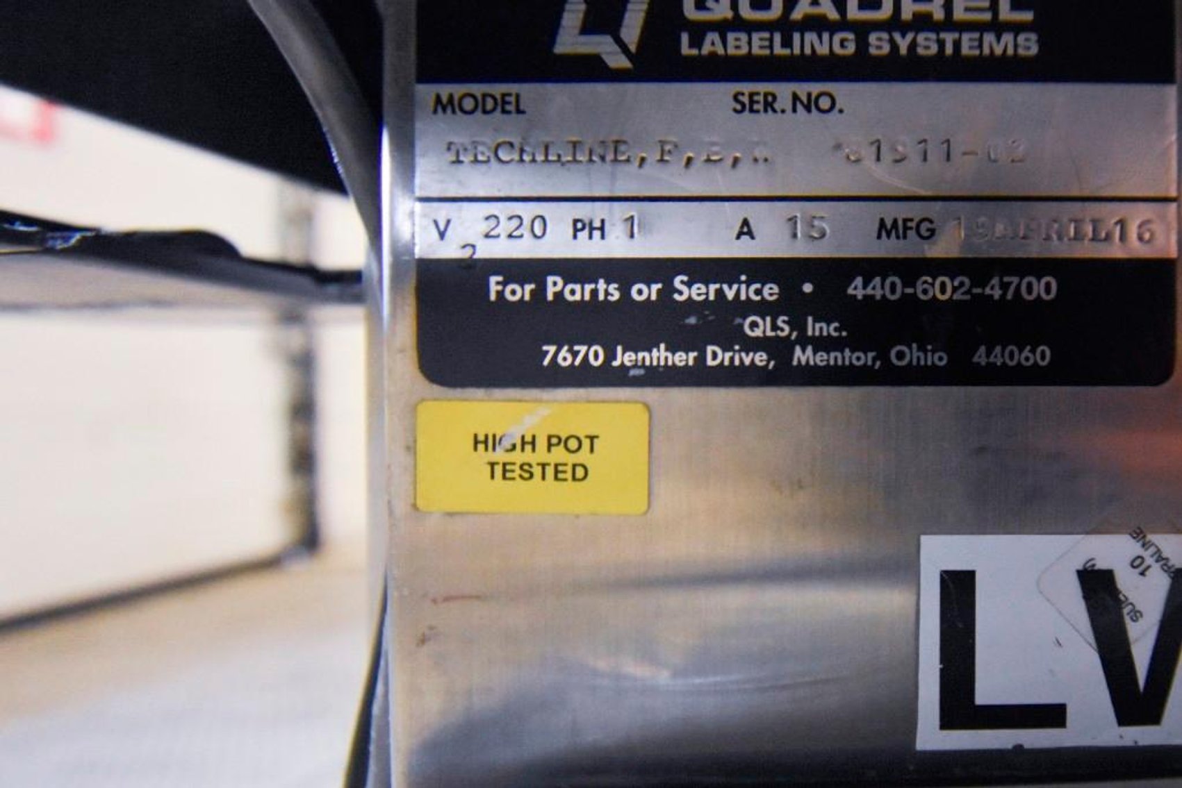 Image for MJK1857 Quadrel labeling System Techline FBN