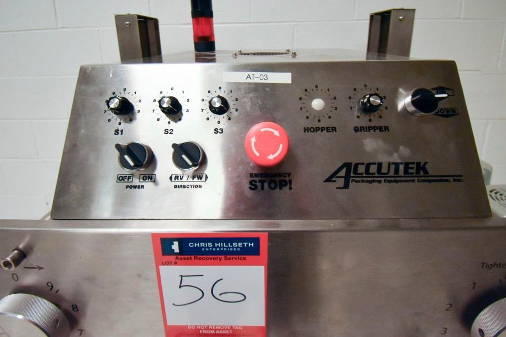 Image for ***SOLD*** MJK1846 Accutek 6 Spindle Capper (22-001-000)