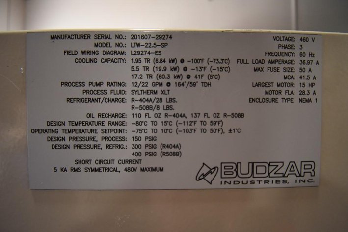 Image for MJK1807 Budzar process chiller