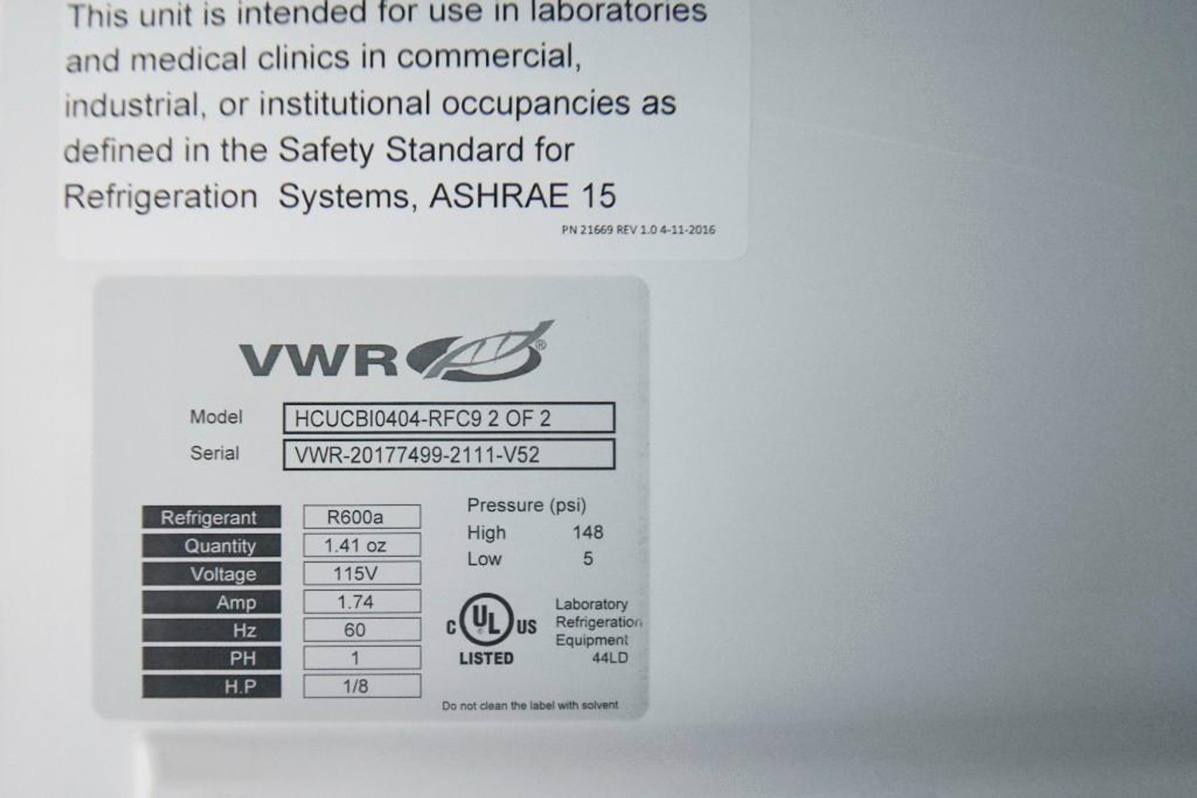 Image for MJK1794 VWR (HCUCBI0420-RFC9 1 OF 2) & (HCUCBI0 404 – RFC 92 OF 2)