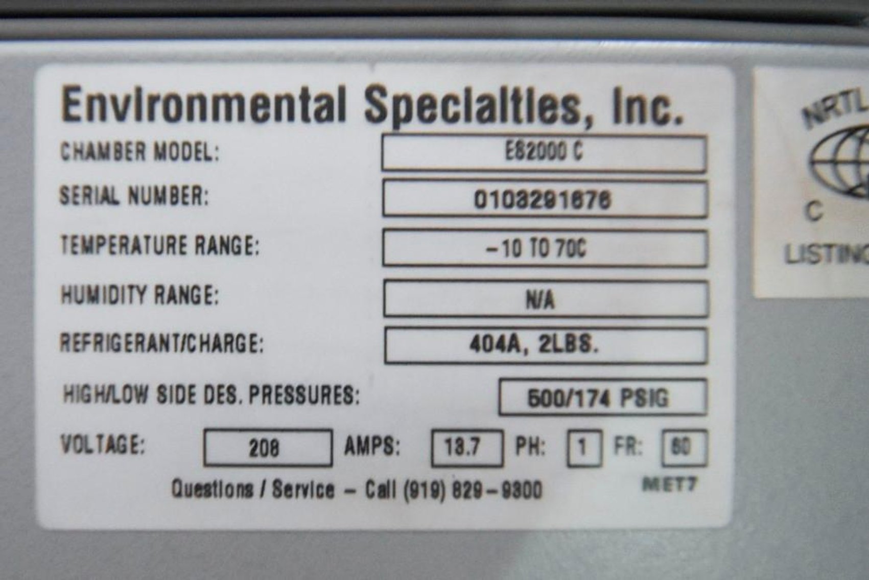 Image for MJK1789 Environmental Specialties, Cryo-refrigerator (ES 2000 C)