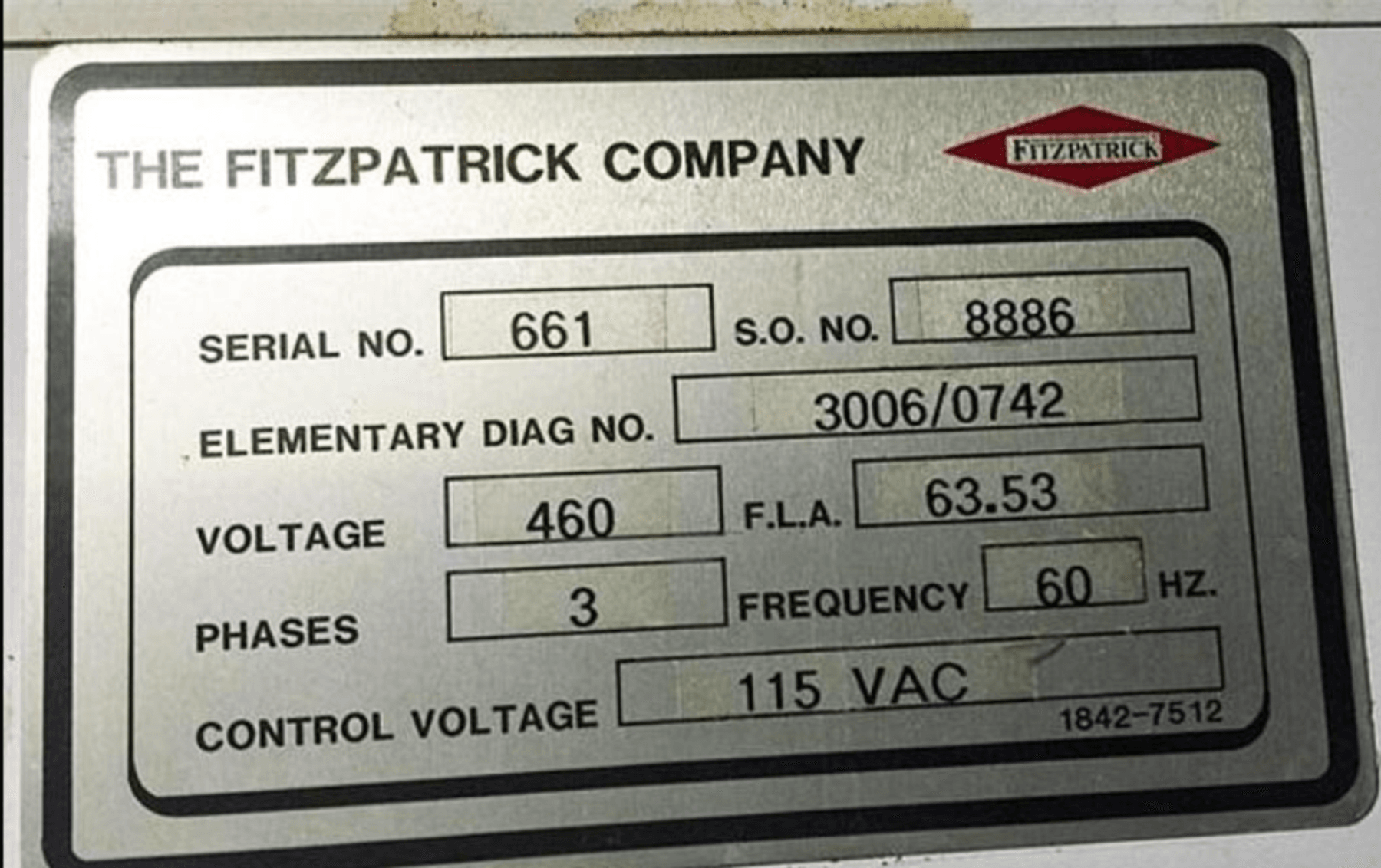 Image for MJK1309 Fitzpatrick 4L X 10D Chilsonator/Roller Compactor