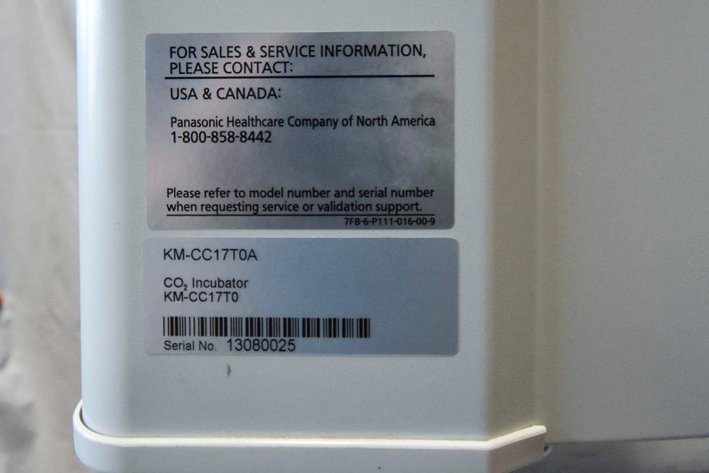 Image for MJK1784 2- Panasonic Incubators KM-CC17T0A