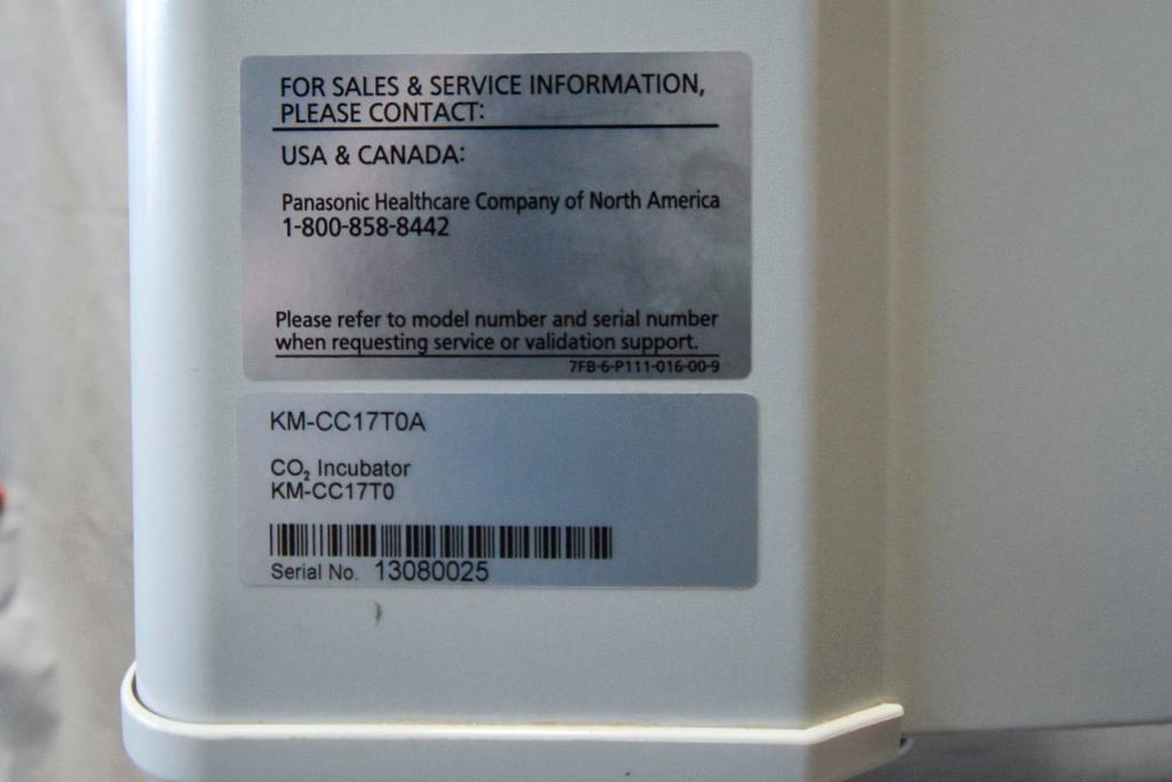 Image for MJK1784 2- Panasonic Incubators KM-CC17T0A