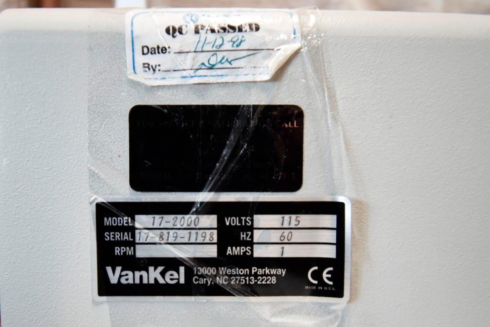 Image for ***SOLD*** MJK1782 Vankel Dissolution System (VK7000), (VK750D), (VK8000)