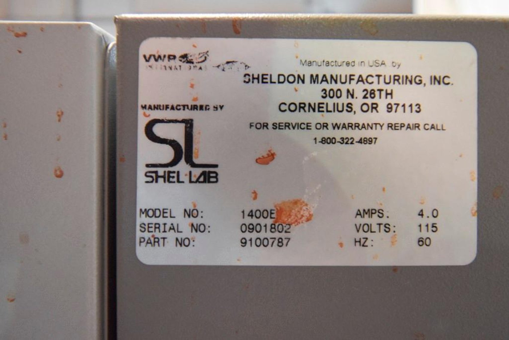 Image for MJK1772 VWR Oven 1400e