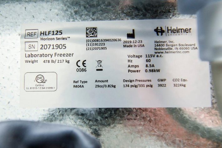 Image for MJK1749 Helmer HLF125 Laboratory Freezer