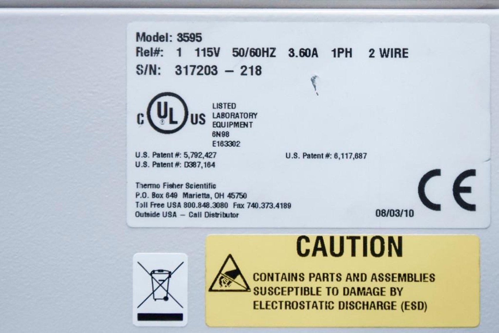 Image for MJK1747 Thermo Scientific Napco Series 8000