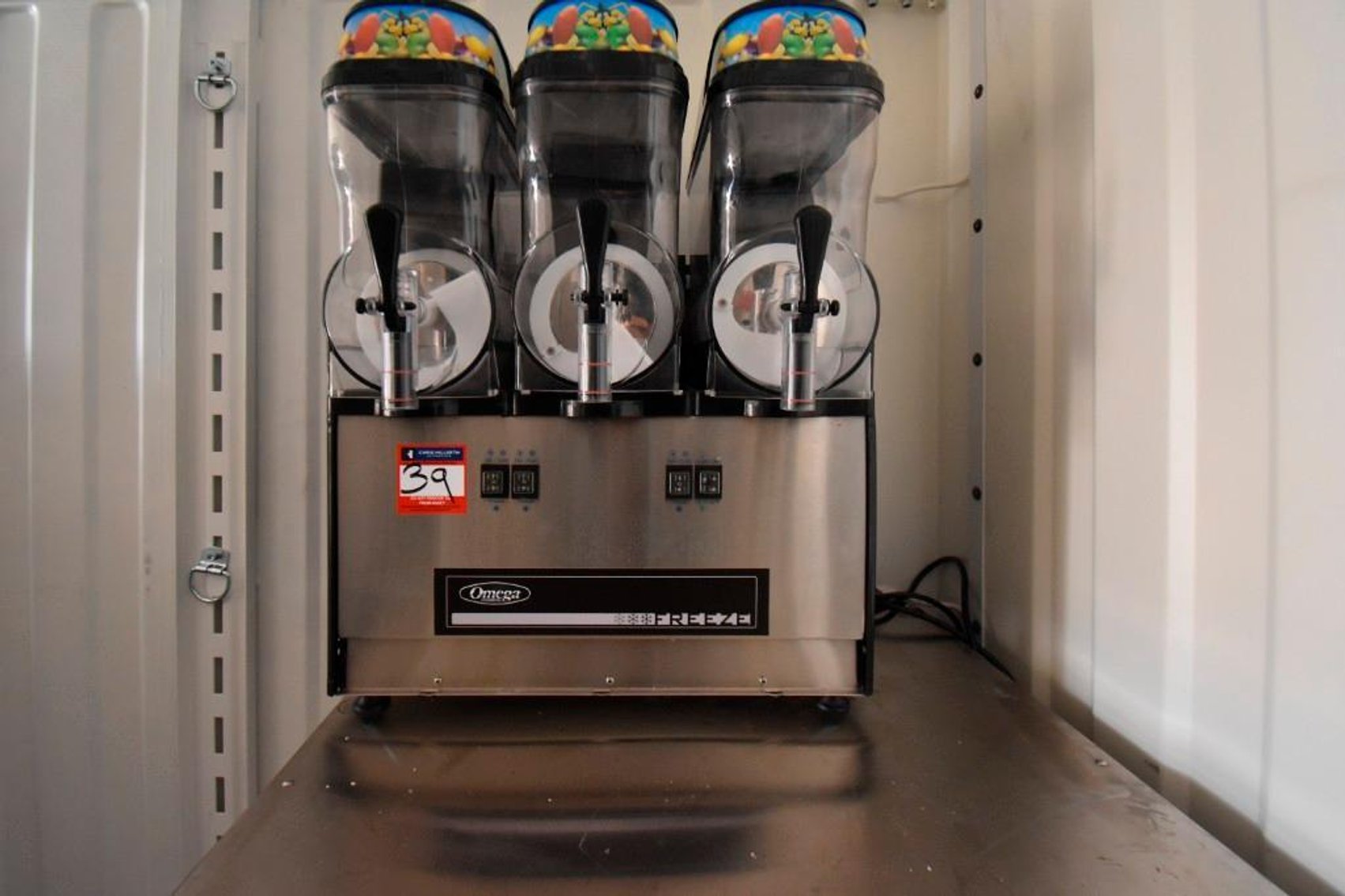 Image for ***SOLD***  MJK1742 Omega OFS30 Triple Gallon Pourover Slushy Machine