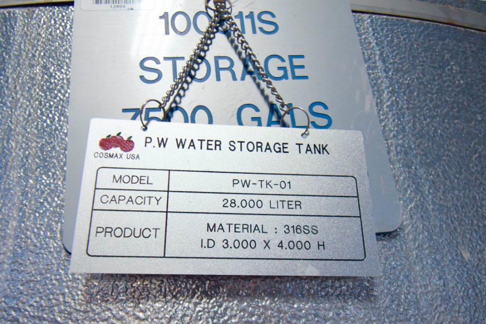 Image for MJK1860 P.W. 7,500 Gallons Water Storage Tank MODEL PKTK01