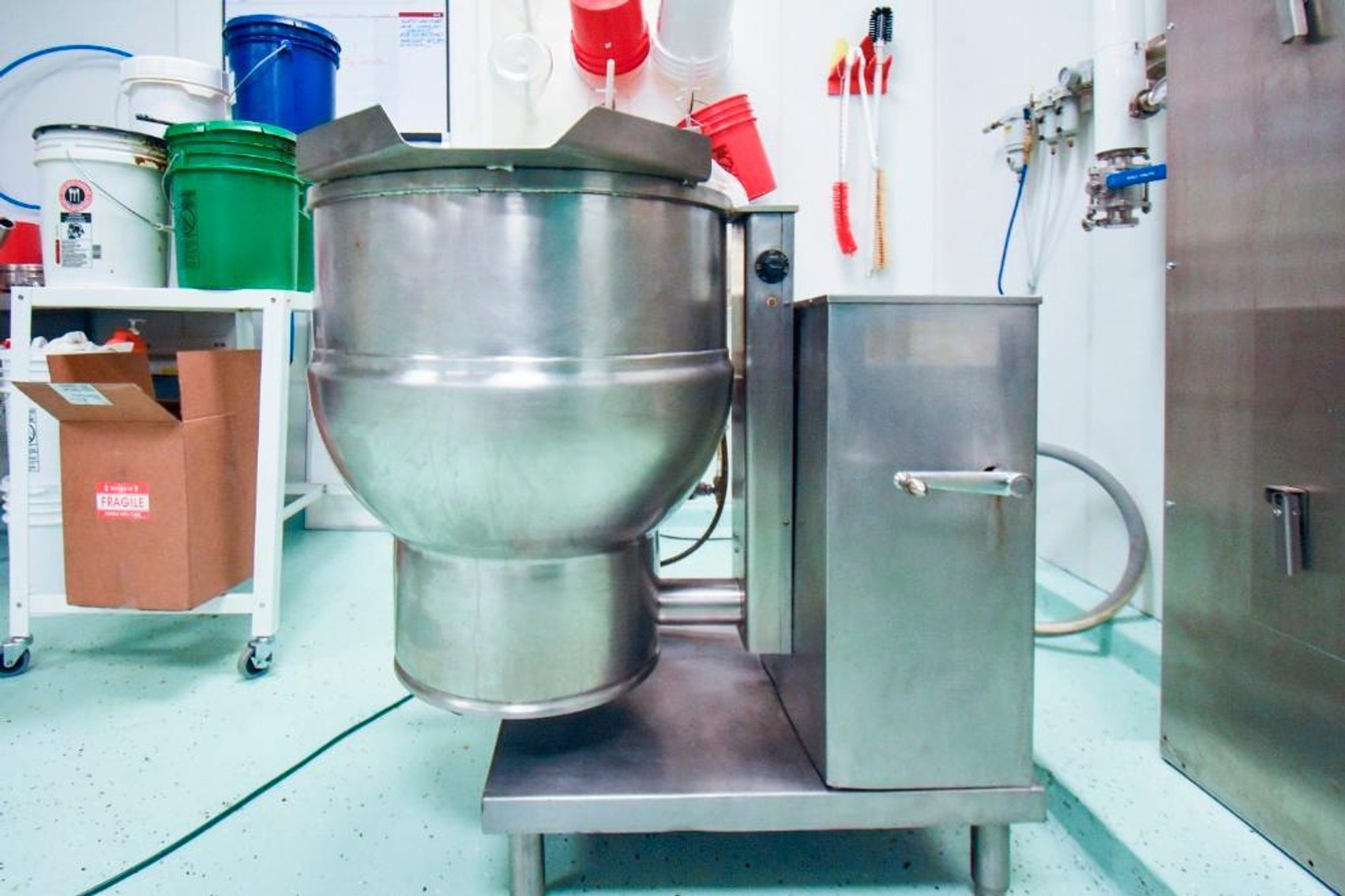 Image for ***SOLD*** MJK1737 50 Gallon Jacketed Mixing Kettle Electrically Heated with Stirring tools