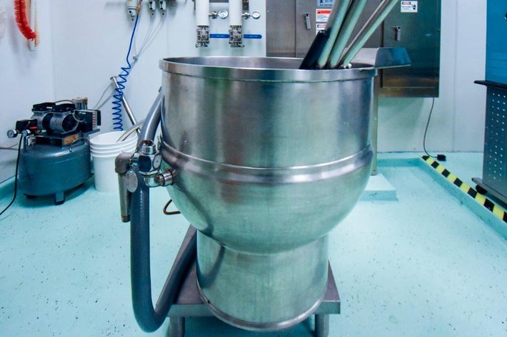 Image for ***SOLD*** MJK1737 50 Gallon Jacketed Mixing Kettle Electrically Heated with Stirring tools