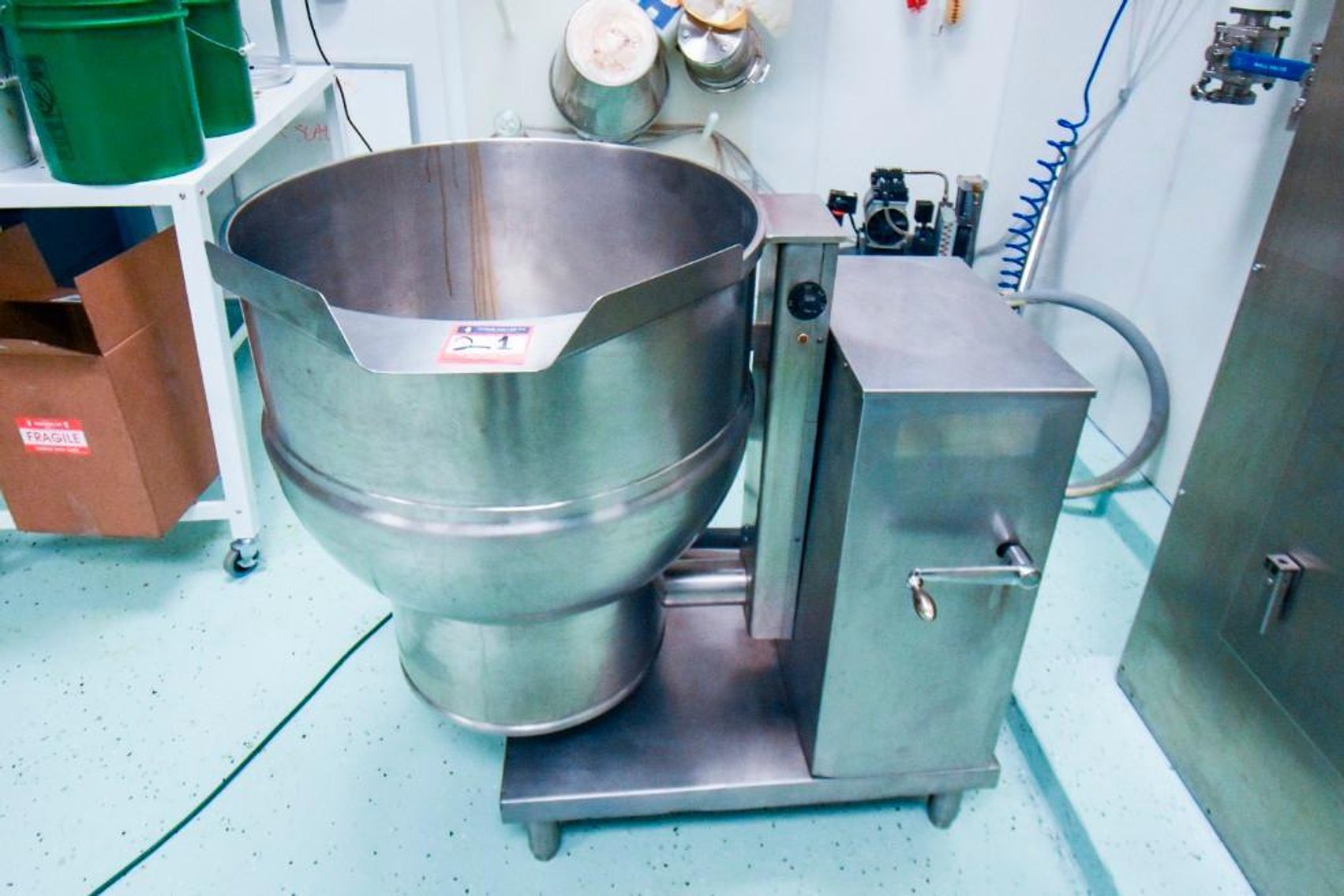 Image for ***SOLD*** MJK1737 50 Gallon Jacketed Mixing Kettle Electrically Heated with Stirring tools