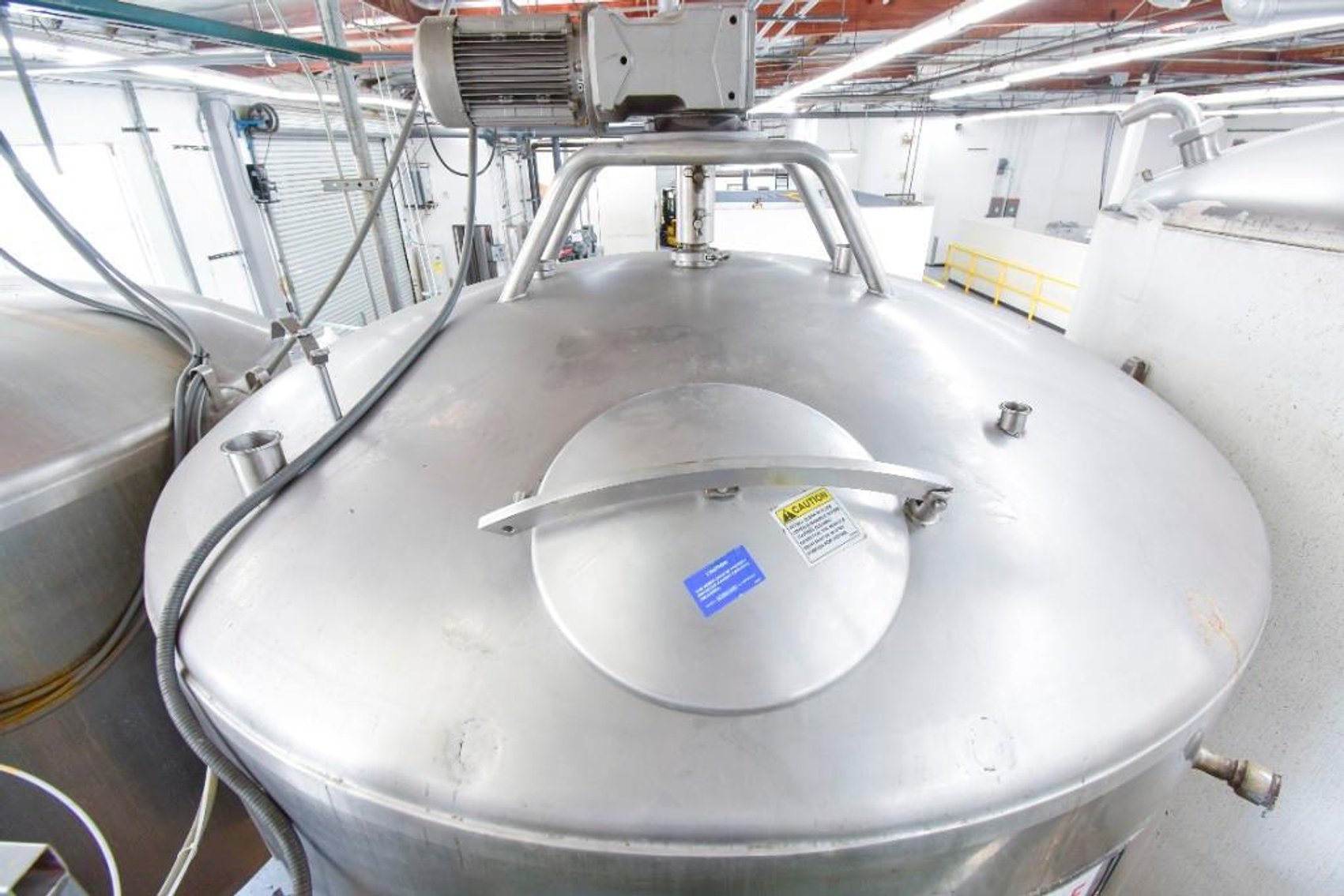 Image for ***SOLD*** MJK1701 2000 Gallon Stainless Steel Steam Jacketed Tank with Cone Bottom Full Sweep Blade