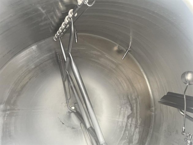 Image for ***SOLD*** MJK1701 2000 Gallon Stainless Steel Steam Jacketed Tank with Cone Bottom Full Sweep Blade