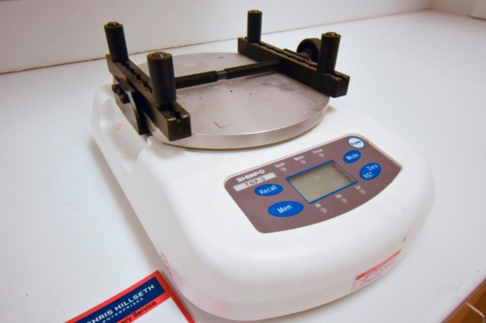 Image for ***SOLD*** MJK1734 SHIMPO Cap Torque Tester