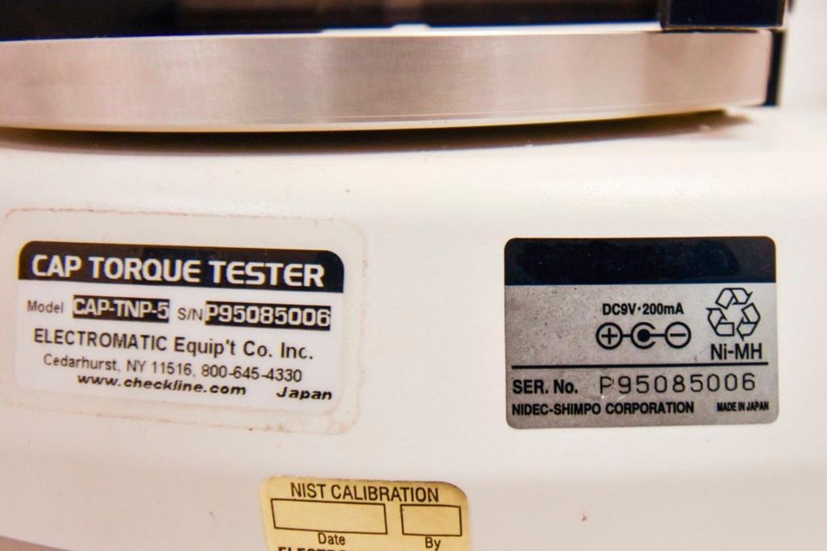 Image for ***SOLD*** MJK1734 SHIMPO Cap Torque Tester