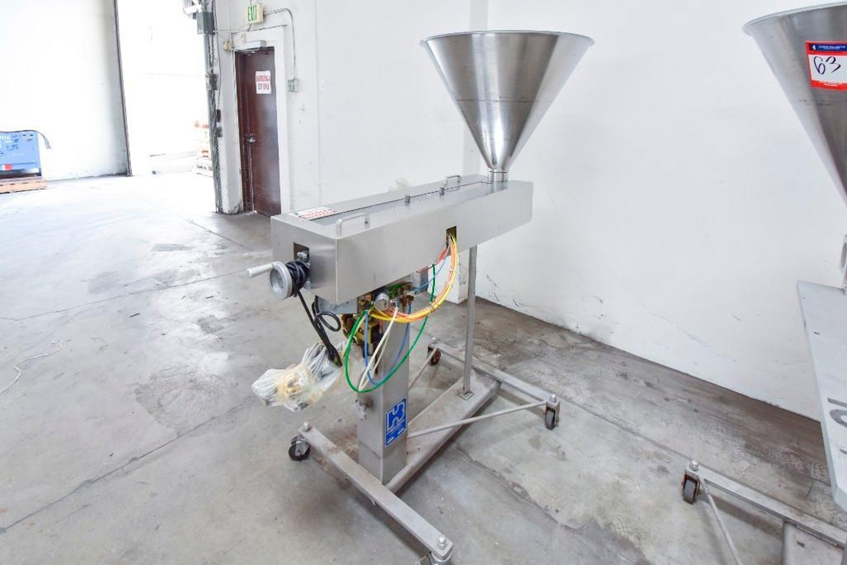 Image for ***SOLD*** MJK1729 Hinds Bock Single Piston Liquid Filler on Casters