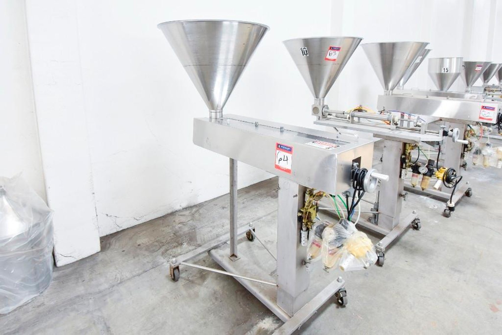 Image for ***SOLD*** MJK1729 Hinds Bock Single Piston Liquid Filler on Casters