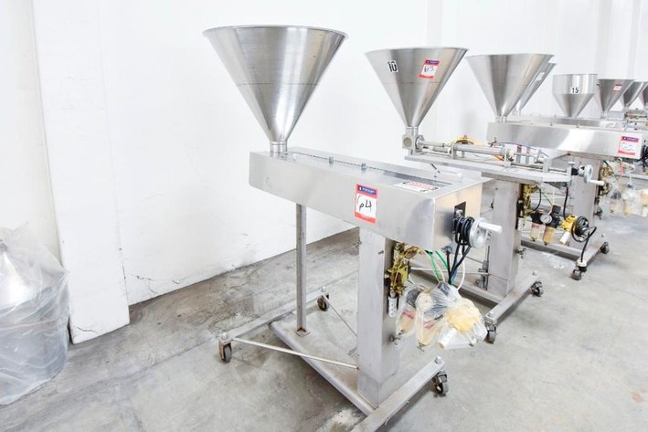 Image for ***SOLD*** MJK1729 Hinds Bock Single Piston Liquid Filler on Casters