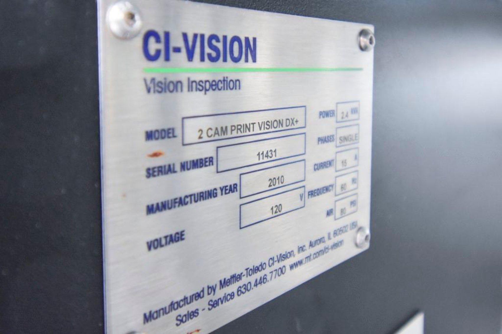 Image for ***SOLD*** MJK1715 DW Fritz Inc. Bottle Line Inspection System