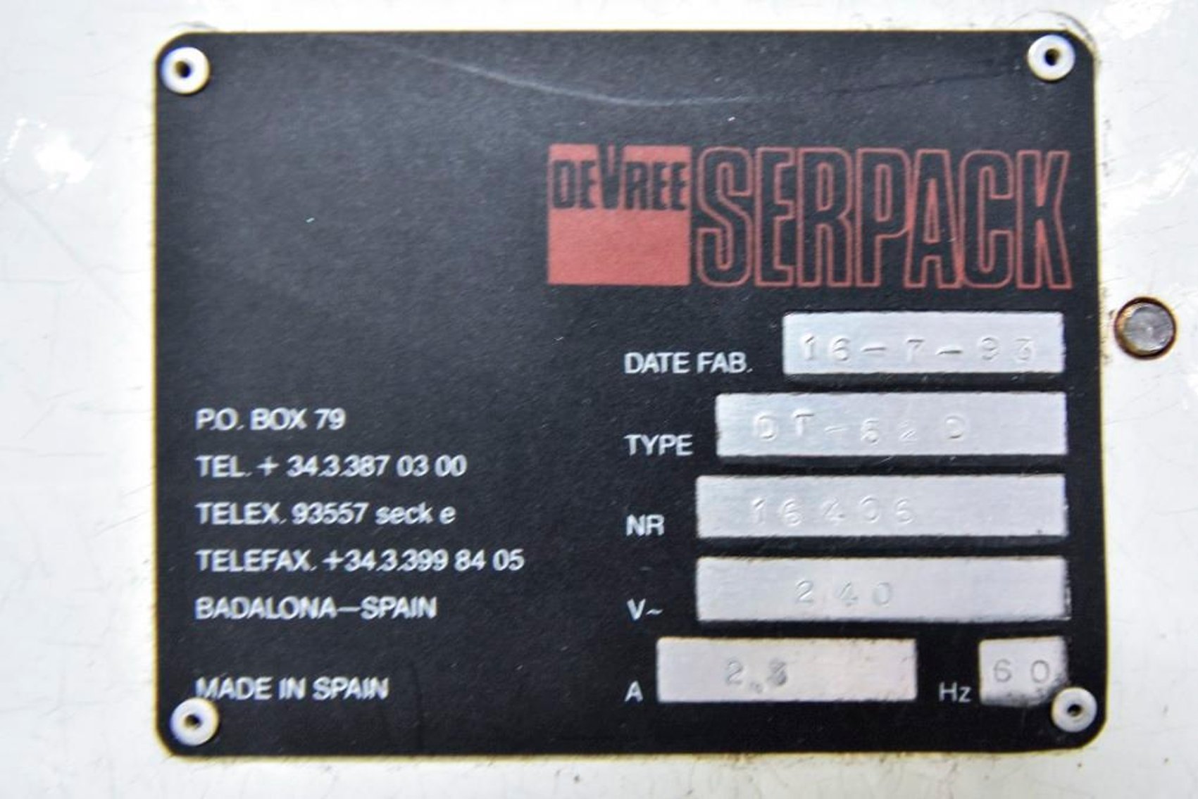 Image for ***SOLD*** MJK1719 Serpack 14 Vertical Form Fill and Seal