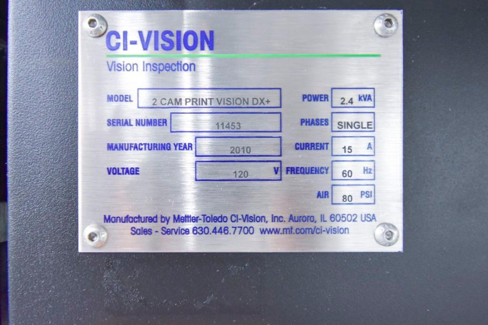 Image for ***SOLD*** MJK1717 DW Fritz Inc. Bottle Line Inspection System