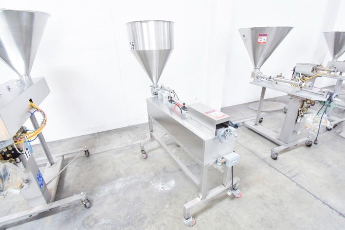 Image for ***SOLD*** MJK1725 Hinds Bock Single Piston Liquid Filler on Casters