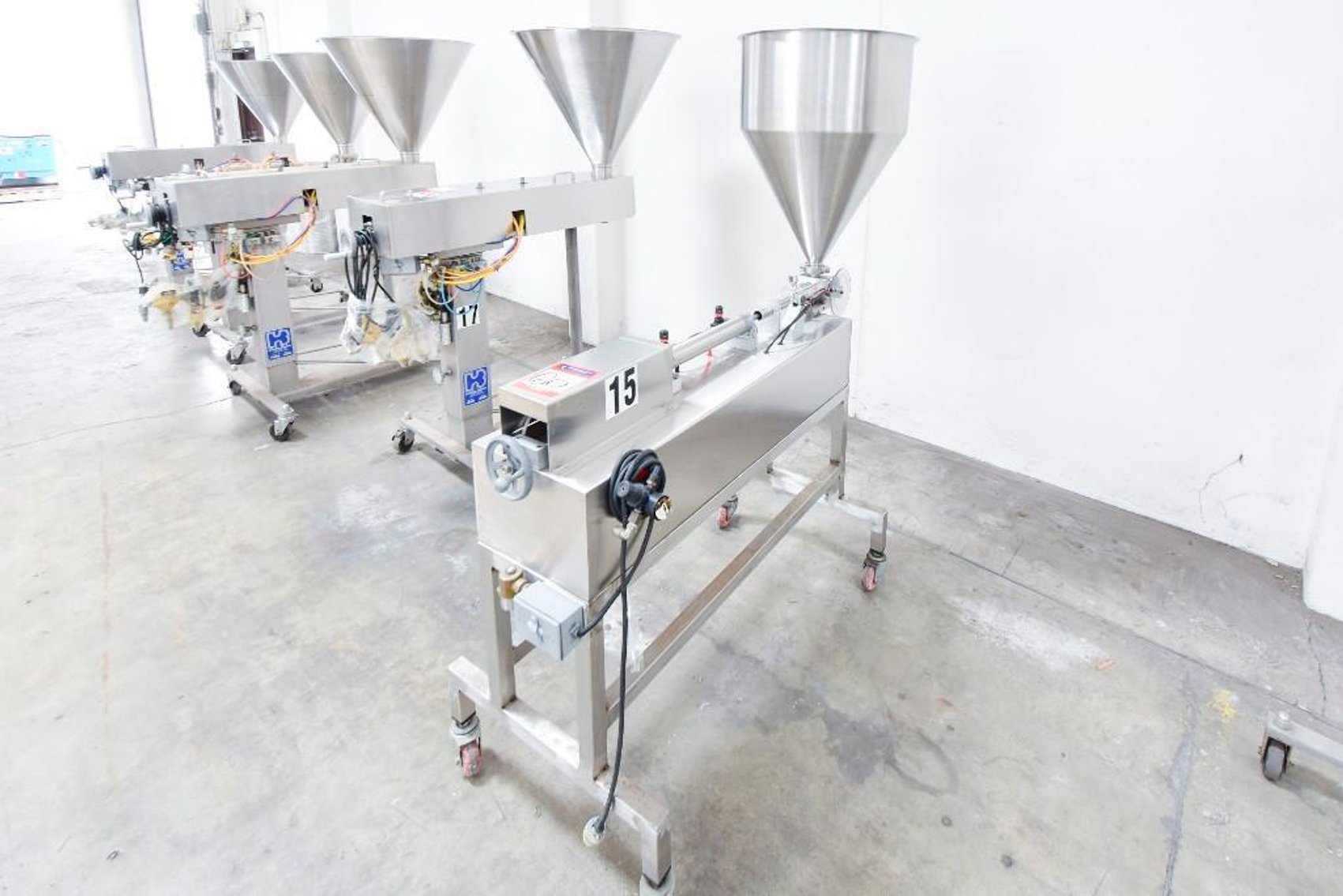 Image for ***SOLD*** MJK1725 Hinds Bock Single Piston Liquid Filler on Casters