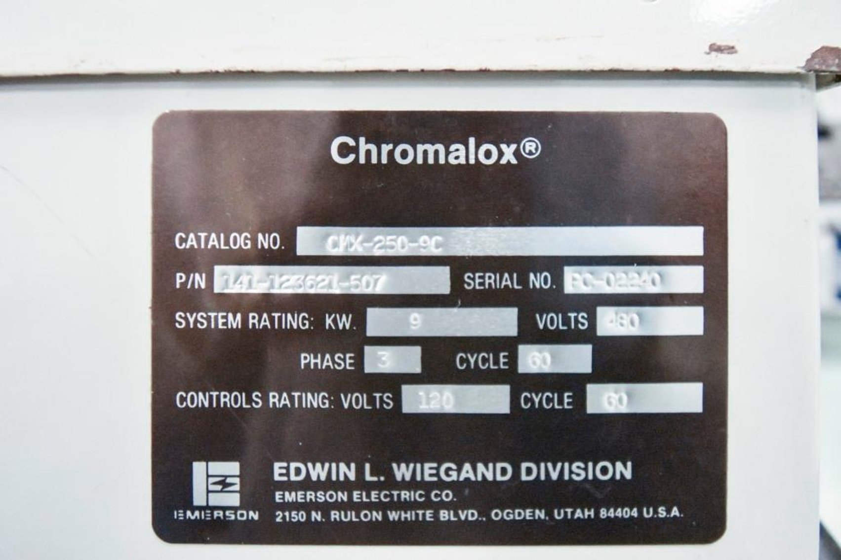 Image for MJK1738 Micro Therm Chromolox Temperature Control System CMX-250-9C