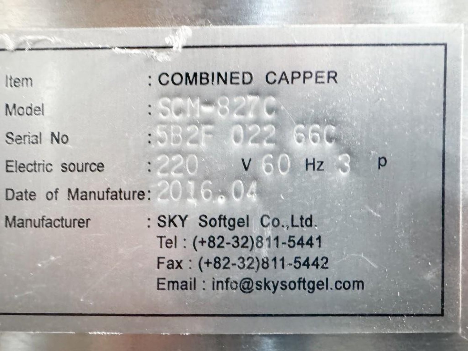 Image for MJK2004 8 Spindle Capper w/ Feeder&nbsp;MDL HJB