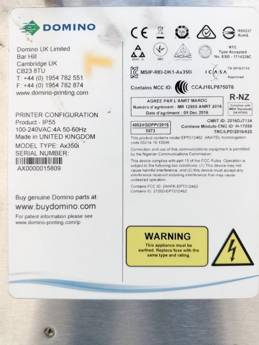 Image for MJK2010 Domino Ink Printer MDL\uFFFdAX350i