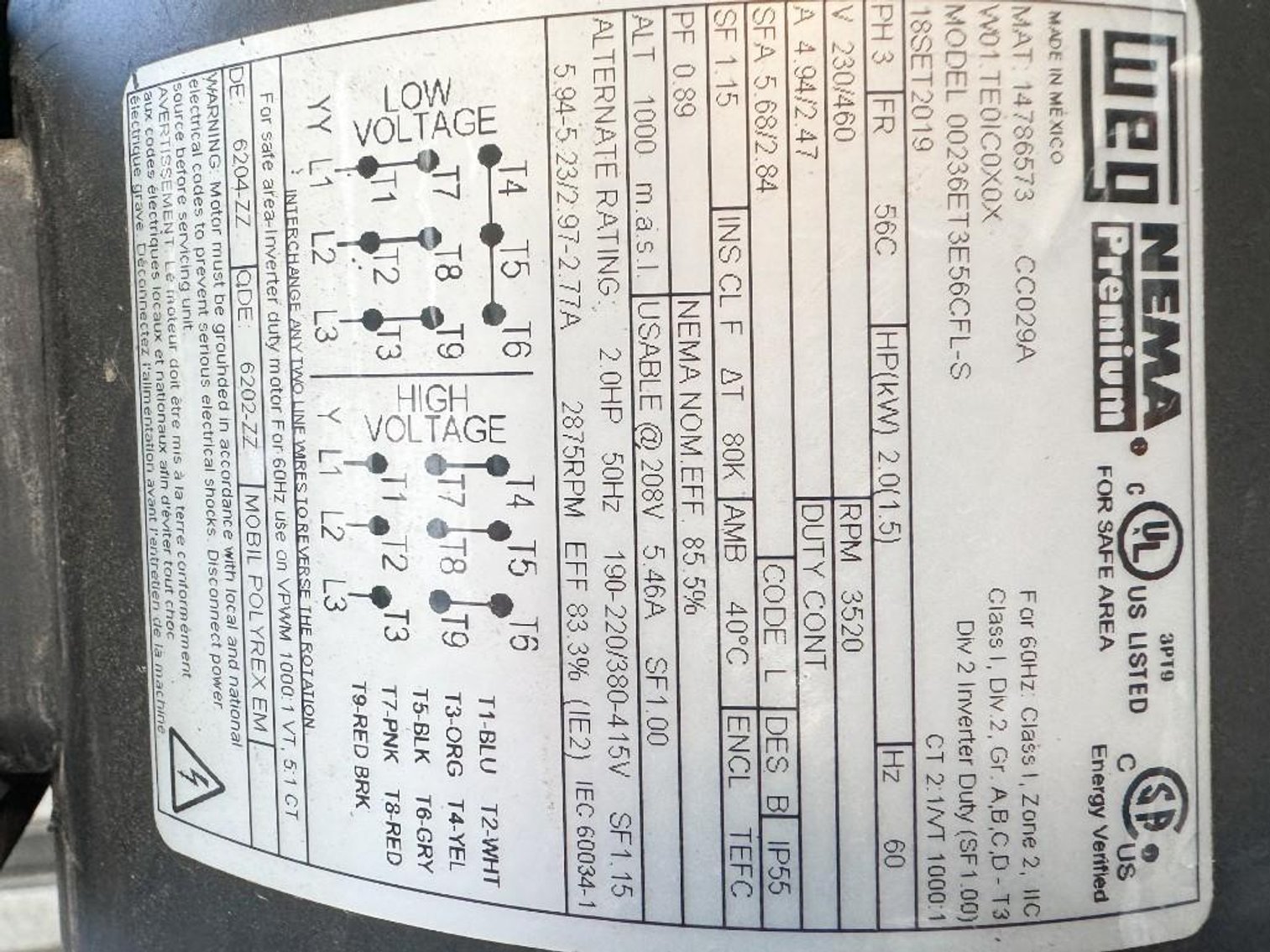 Image for MJK2019 Webtrol NV Series Vertical Multi Stage Pump MDL NV12B12FE3T