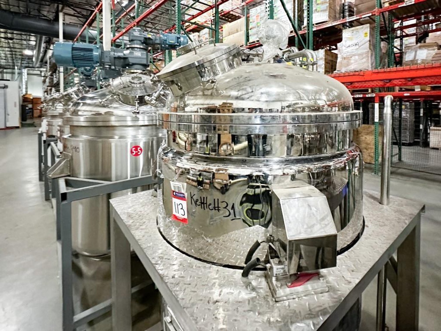 Image for MJK1923 Stainless Steel Full Sweep Triple Motion Mixing Kettle 1000 Liters