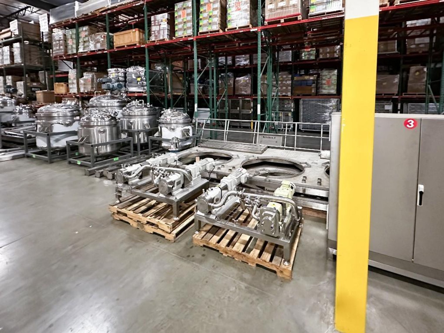 Image for MJK1926 NEW – Process Kitchen System - Process Kitchen, Jacketed, Vacuum, Multi Motion Mixing Kettles, Pumps and Mezzanine