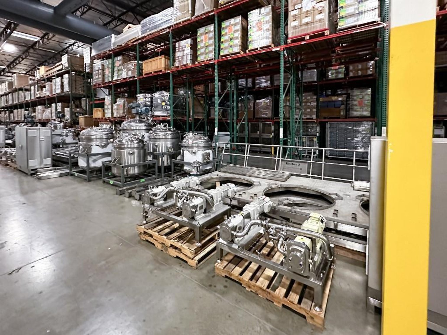 Image for MJK1926 NEW – Process Kitchen System - Process Kitchen, Jacketed, Vacuum, Multi Motion Mixing Kettles, Pumps and Mezzanine