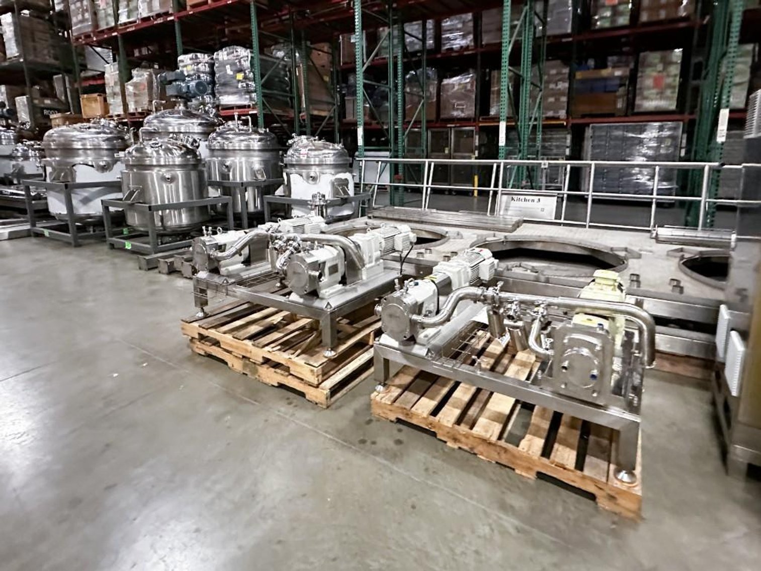 Image for MJK1926 NEW – Process Kitchen System - Process Kitchen, Jacketed, Vacuum, Multi Motion Mixing Kettles, Pumps and Mezzanine