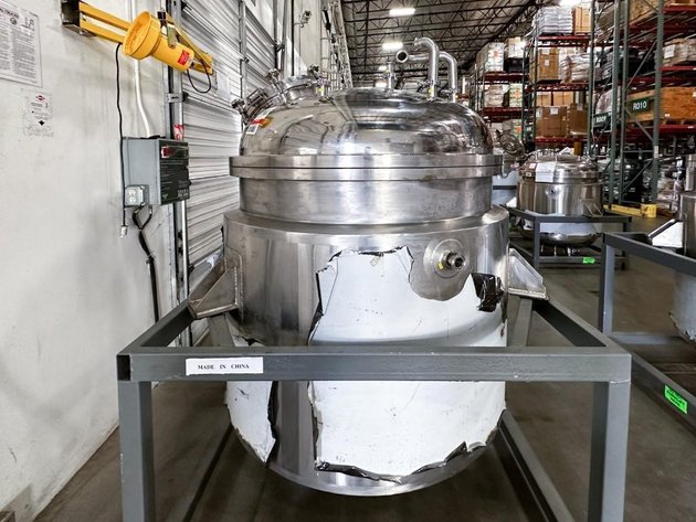 Image for MJK1929 NEW - 1000 Liter, SS, Fully Jacketed, Vacuum, Triple Motion Mixing Kettle
