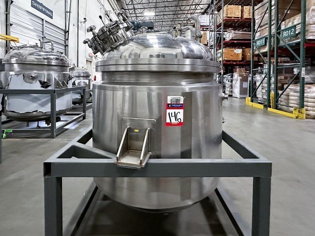 Image for MJK1930 NEW - 500 Liter, SS, Fully Jacketed, Vacuum, Triple Motion Mixing Kettle