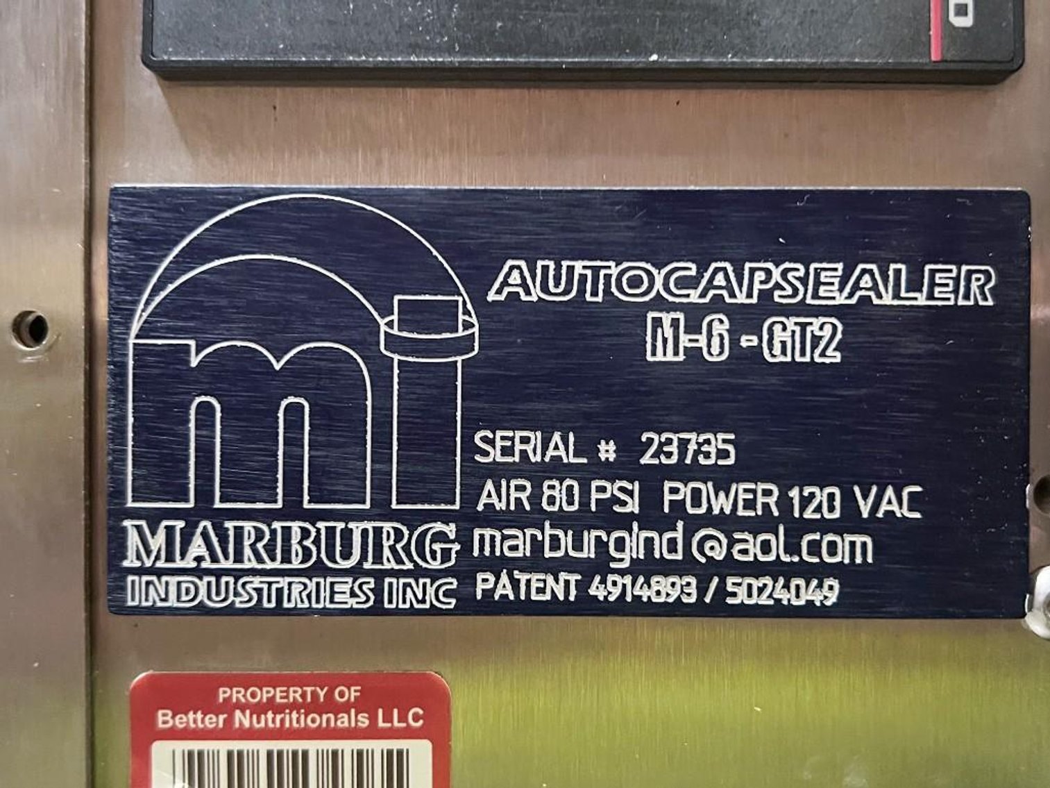 Image for ***SOLD*** MJK1920 Marburg Autocapsealer MDL M-6-GT2