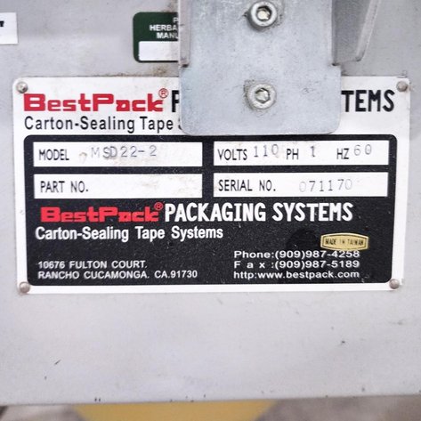 Image for ***SOLD*** MJK2046 Best Pack Brand Box Taper with Expandable Conveyor