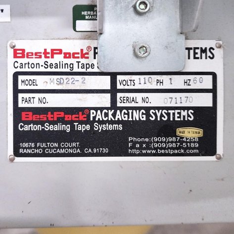 Image for ***SOLD*** MJK2046 Best Pack Brand Box Taper with Expandable Conveyor