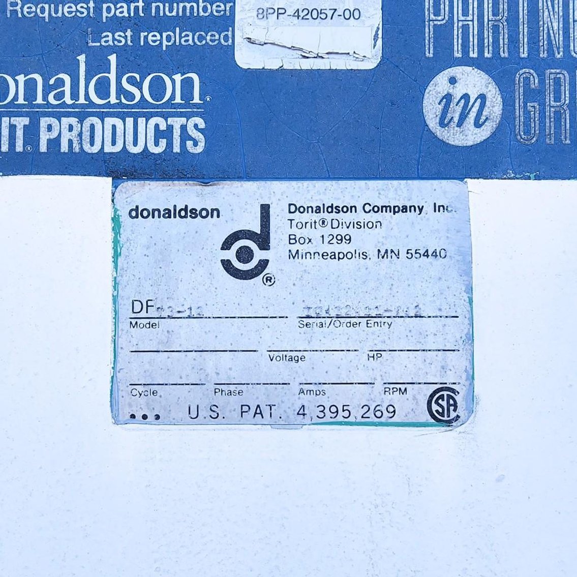 Image for MJK2051 Donaldson Torit Dust Collector DFT 3-12