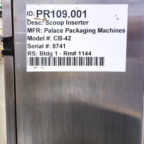 Image for MJK2052 Palace Packaging Machine Scoop Inserter CB-42-SF& H-15