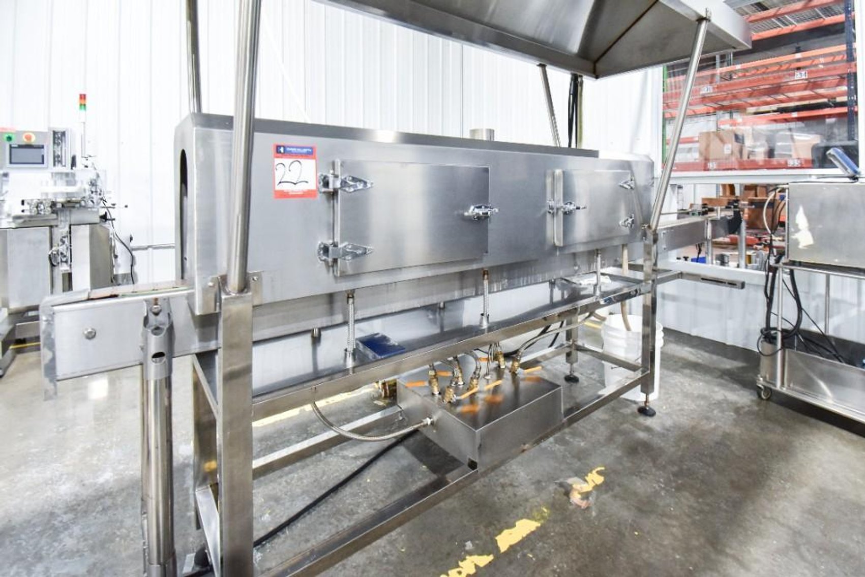 Image for ***SOLD*** MJK2081 SS Steam Tunnel with 12.5 Foot Long Conveyor